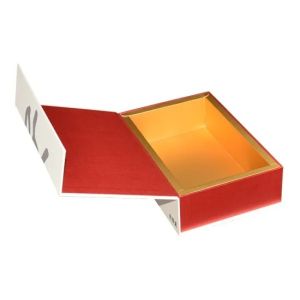 Magnet Lid Hardcover CMYK Book Shaped Box Custom Printed Tea Packaging