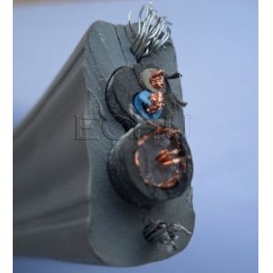 Buy cheap Flat Traveling TV Cable for Elevator with CE certificate TVVBG 2Cx1.0sqmm+SYV75-5 Type with Special PVC Jacket from wholesalers