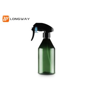 China Hand sprayer empty bottle plastic slopping deep green bottle with spray pump for skincare packaging on sale