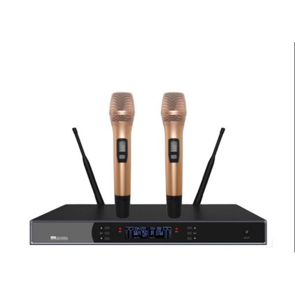 Buy cheap Moving Coil Handheld FM 35KHz KTV Wireless Microphone System from wholesalers