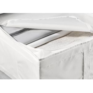 Buy cheap Puting Portable clothes storage bag customized sorting dust cover blanket Oxford Fabric White purple 93*55*19cm from wholesalers