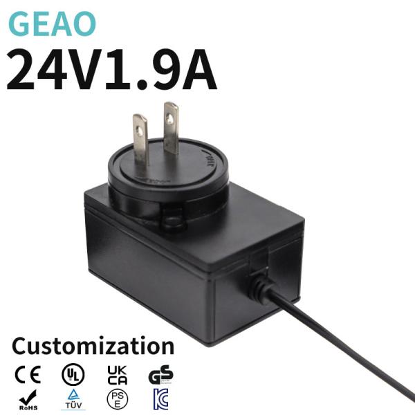 Buy cheap Electronic 24V 1.9A Interchangeable Power Adapter Swappable Power Pack from wholesalers