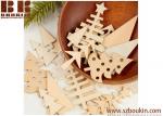 Buy cheap Unfinished Natural  Wood Tree Cutouts Christmas Tree Decoration from wholesalers
