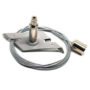 Buy cheap LED Aluminum Channel Wire Gripper Suspension Wire Light Fittings With Mounting Clips from wholesalers