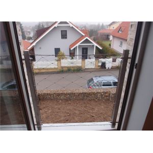 Custom Handrails Balustrade Stainless Steel Wire Rope Mesh 1.2mm For Architectur