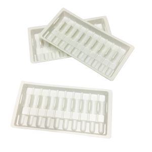 Buy cheap Vacuum Formed 0.2mm Thick Vial Blister Packaging Rectangular Clear Blister Tray from wholesalers