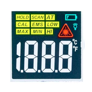 OEM ODM Forehead Thermometer LCD Display Green Background