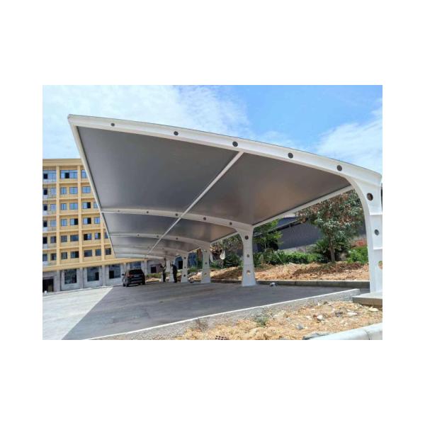 Modern Design Outdoor PVDF Tensile Membrane Structure Roof Durable PTFE Type