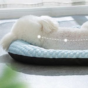 Buy cheap Summer Cooling Latex Pet Mat PVC and Nylon Cat and Dog Sleeping Bed with Ice Silk Cool Feature Animal Pattern Pet Supplies from wholesalers