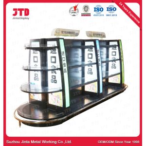 300mm Double Sided Gondola Supermarket Shelving ISO9001 Half Circle Standing