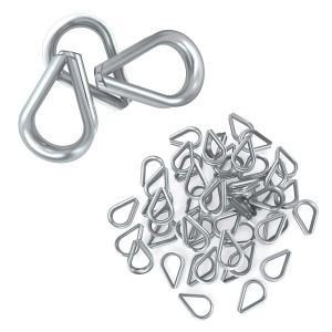 Buy cheap Lightweight Practical Wire Rope Thimbles , Rustproof Stainless Steel Cable Thimbles from wholesalers