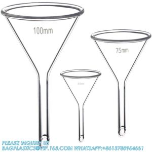 Buy cheap Glass Funnel Set, 3 Sizes - 50, 75, And 100mm, Short Stem, Borosilicate Glass, Heavy Wall, Karter Scientific from wholesalers