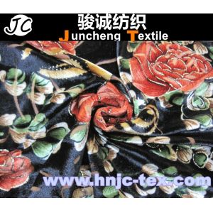 Buy cheap New fabric vivid flower pattern shining burnout spendex and polyester blend elastic fabric from wholesalers