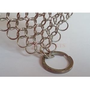 China SS316L 10mm Ring Cast Iron Pan Chainmail 8 X 6 High Grade Stainless Steel on sale