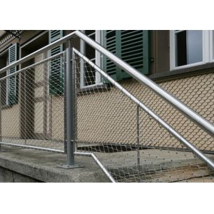 Sus 304 Flexibility Balustrade Mesh 60*60 Mm Hole