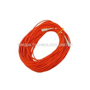 LSZH Fiber Optic Patch Cord SC - SC With Simplex Beige Housing Orange / Corning