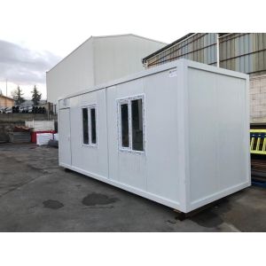 Detachable Extendable Flat Roof Container House For Warehouse With Sandwich