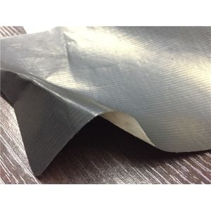 Silver Color Polyurethane Synthetic Leather 50g/㎡ Gram Weight 150cm Width
