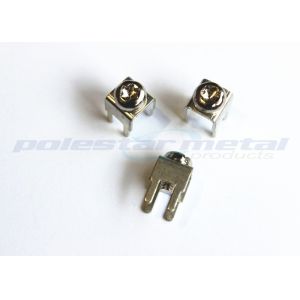 Custom 6-32 x 1/4" Brass Nickel Plated PCB Screw Terminal With Color Head