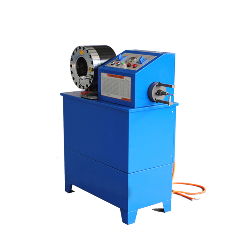 China Double Functions Blue Color 2 Inch Hydraulic Hose Crimping Machine with 10 Sets of Dies and 6-51mm Crimping Range for Robust Construction on sale