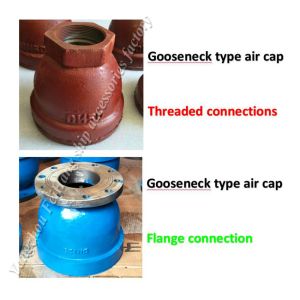 Buy cheap Swan neck breathable head, flanged cast iron goose neck type ventilation head BS150HT CB/t from wholesalers