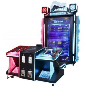 Buy cheap Two Players Arcade Shooting Game Machine With Luxury Appearance from wholesalers