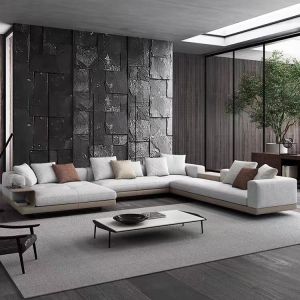 Buy cheap Foam Filling Material L Shape Modular Corner Sofa Set Italian Minimalist Nordic Designs Modern Luxury Sectional Couch Furniture from wholesalers