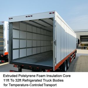 Buy cheap Extruded Polystyrene Foam Insulation Core 11ft To 32ft Refrigerated Truck Bodies for Temperature-Controlled Transport from wholesalers