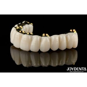 Buy cheap Smooth Hybrid Zirconia Implant Bridge Restoring Chewing Function Custom Made from wholesalers