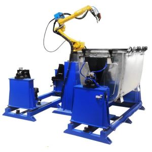 Buy cheap Galvanized Steel Big Rubbish Bin Welding Robot Unit from wholesalers