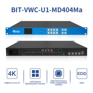 Bitvisus 4x4 2x2 1x4 4K60 Splice Overlay HDMI PIP Video Switcher Matrix Video