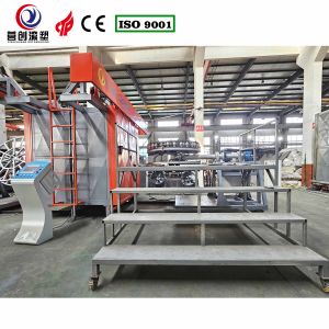 PLC Controlled Automatic Shuttle Rotomolding Machine Adjustable Rotating Speed