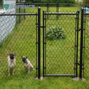 Commercial 2m Height Black Chain Wire Fence With Gates Included