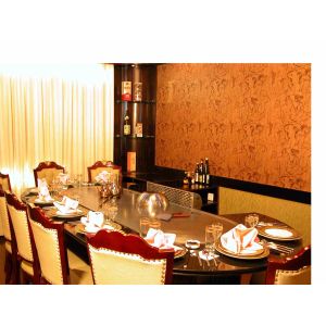 Buy cheap Pipeline Natural Gas Oval Shape Teppanyaki Grill Table Ten Seats from wholesalers