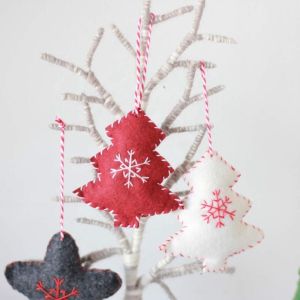 100% Handmade Wool Felt Craft Christmas Decorations Multi - Color Choice