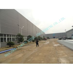 Buy cheap Light ASTM 65 X 95 Prefab Multipan Industrial Steel Buildings With Composite Boards from wholesalers