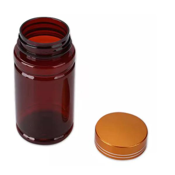 Quality Amber Pharmacy Bottles 150ml 200ml Plastic Pill Bottles Child Resistant for sale
