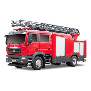 Buy cheap Sitrak 18m Aerial Ladder Fire Truck with CAFS Extinguishing System from wholesalers