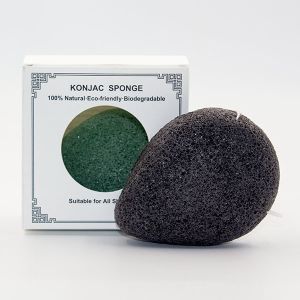 Buy cheap Customized Logo Tear Drop Exfoliating Konjac Sponge 2.5cm Thick from wholesalers