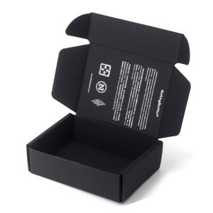 Buy cheap Eco Friendly Custom Logo Printed Black Mailer Shipping Packaging Box from wholesalers