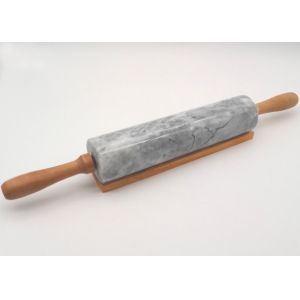 Buy cheap Deluxe Marble Pastry Rolling Pin Polished With Wood Handles / Cradle from wholesalers