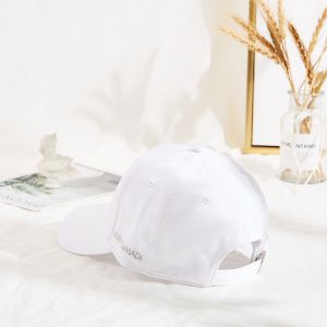 Buy cheap Curve Brim Custom Twill Cotton White Dad Hat 6 Panel from wholesalers