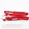 Buy cheap Tube polyester lanyard with metal sheet crimping, 3/8 inch tubular neck straps from wholesalers