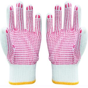 Buy cheap Anti-slip Function C078D1-B T/C Single Side PVC Dotted Cotton Protective Work Gloves from wholesalers