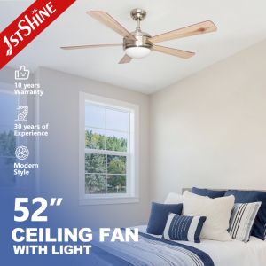 Buy cheap 3 Color LED Light Modern Design 5 MDF Blades Large Ventilation Rotating Ceiling Fan from wholesalers