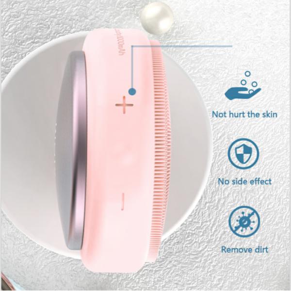 Quality Blackhead Removing DC3.7V 350mA Silicone Face Cleansing Brush for sale