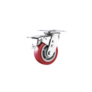 Buy cheap 4 5 6 8 Trolley Caster Wheel Heavy Duty Wear Resistant Polyurethane Caster Wheel from wholesalers