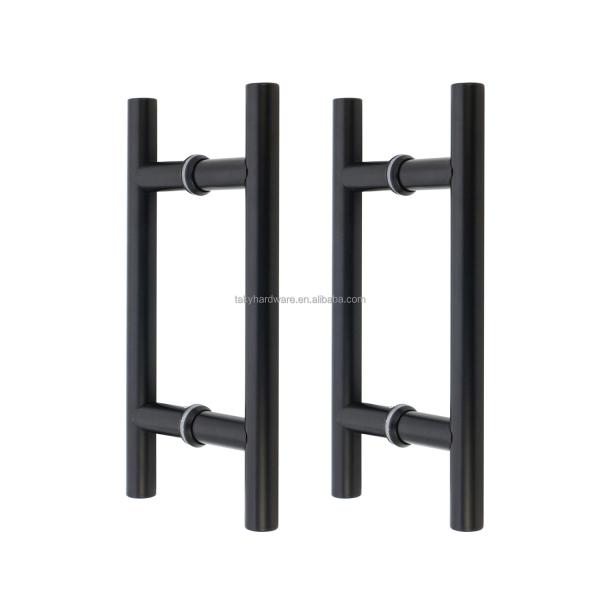 Glass and Wooden Door Handle for Office Sided Push Pull Puxadores para Porta de Vidros