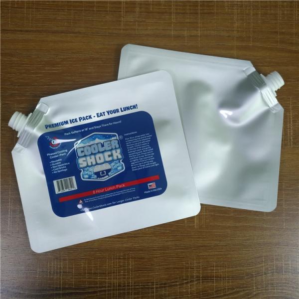 Quality Reusable Drink Stand Up Zipper Pouch Biodegradable Food Package Spice Bags With Spout for sale