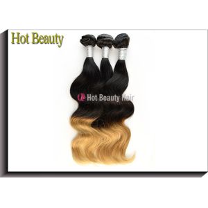 Buy cheap Custom Colored Human Hair Extensions Body Wave Style Tangle Free from wholesalers